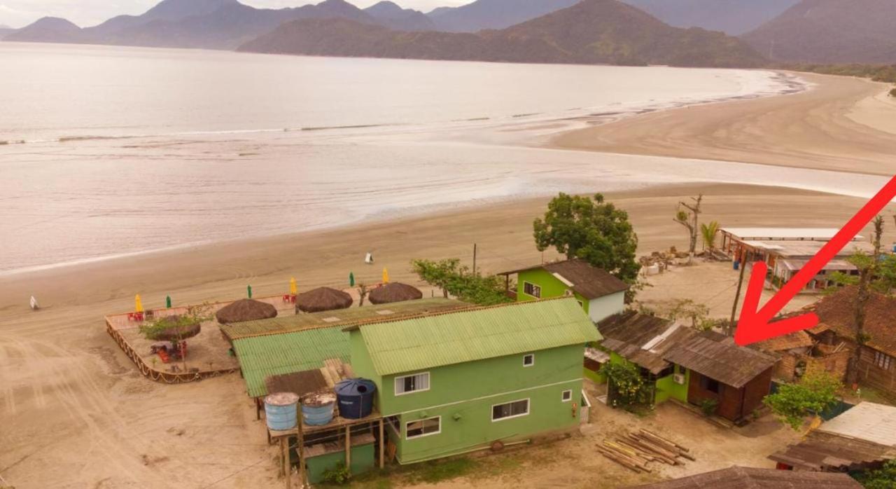 827 Chale Pe Na Areia, Completo Na Praia Do Estaleiro Em Ubatuba - 1 Dormitorio, 1 Banheiro, 1 Vaga De Garagem Bagian luar foto
